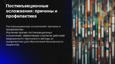 Постинъекционные осложнения: причины и профилактика