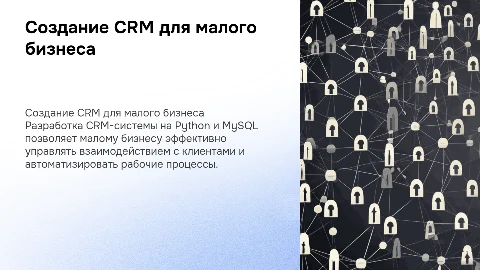 Разработка CRM-системы для малого бизнеса на Python и MySQL