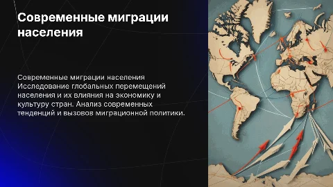 Современные международные миграции населения
