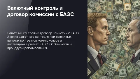 Валютный контроль при договорах комиссии с ЕАЭС