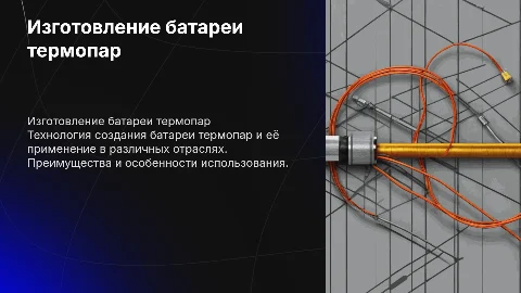 Изготовление батареи термопар: технология и применение