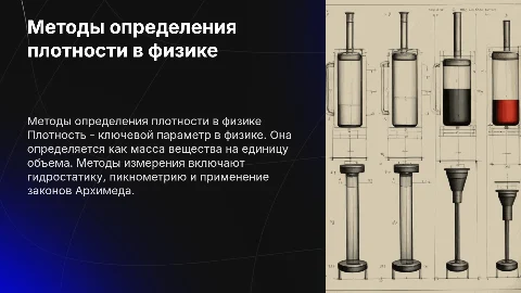презентация на тему методы определения плотности в физике