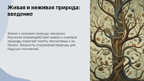 живая не живая природа