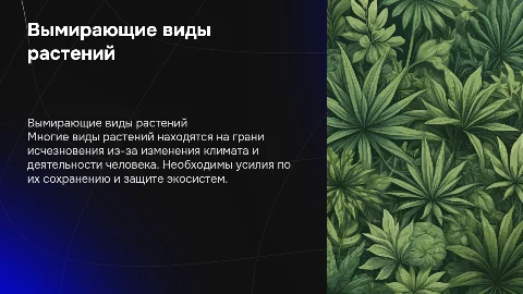 Вымирающие виды среди растений