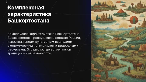 Комплексная характеристика Башкортостана