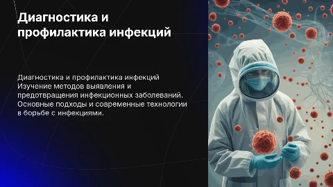 Методы диагностики и профилактики инфекционных болезней