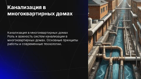 Канализация в мдк
