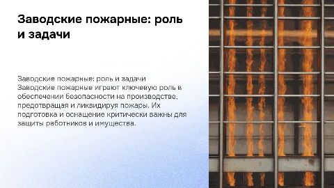 заводские пожарные