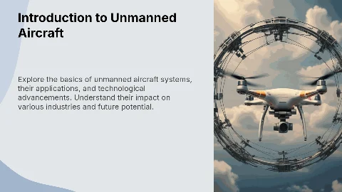 Unmanned Aircraft for the 1st Year of University