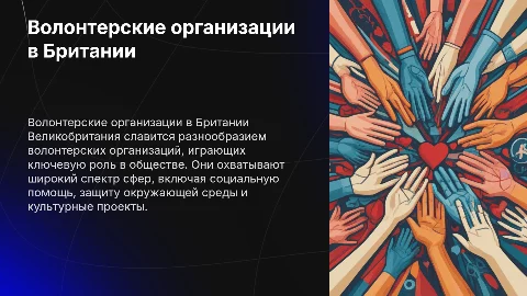 Волонтерские организации. Великобритания
