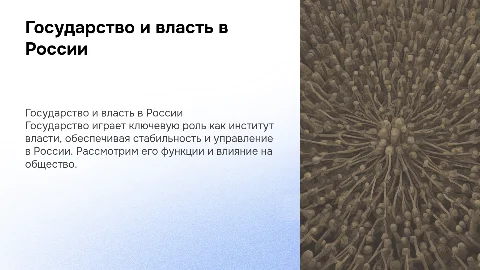 Государство как институт власти в России