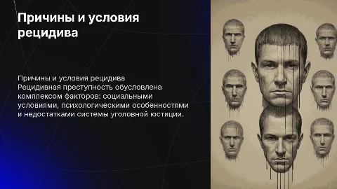 Причины и условия рецидивной преступности