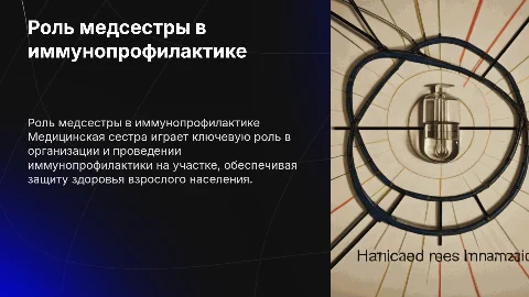 Тактика медицинской сестры в иммунопрофилактике взрослых