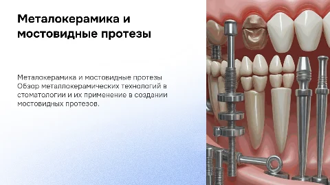 Металокерамика. Мостовидные протезы