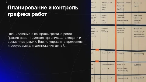 График работ