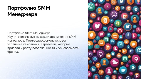 ПОРТФОЛИО ССМ МЕНЕДЖЕРА