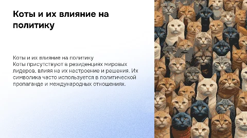 роль котов в мировой политике