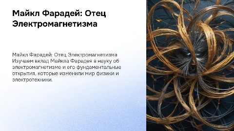 Michael Faraday презентация на английском языке