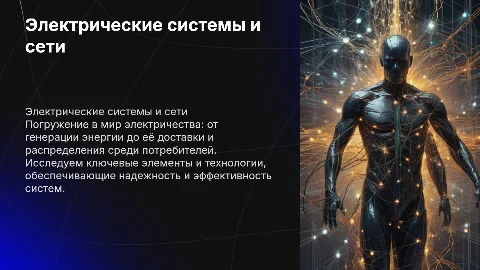 электрические системы и сети от генерации до потребителя