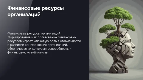 Формирование и использование финансовых ресурсов организаций