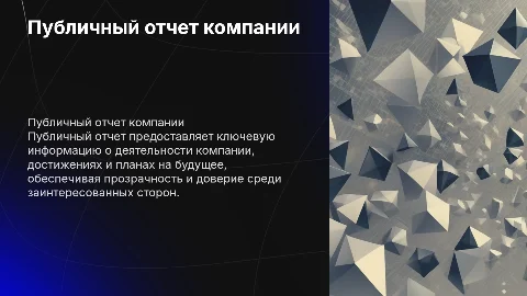 Публичный отчет