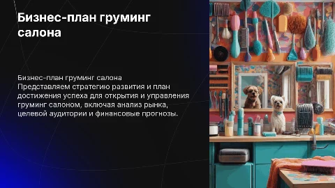 бизнес-план груминг салона