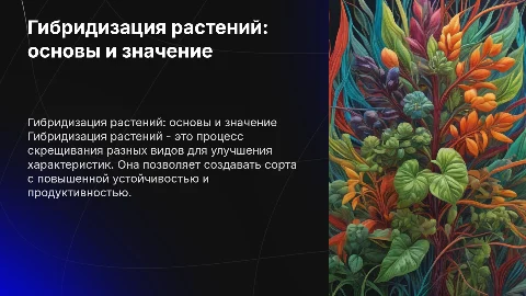 Гибридизация растений
