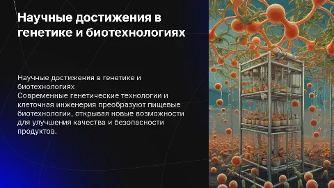 Научные достижения в области генетических технологий