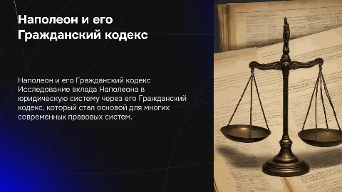 Наполеон и его Гражданский кодекс