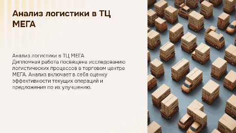 Анализ логистической деятельности в ТЦ МЕГА