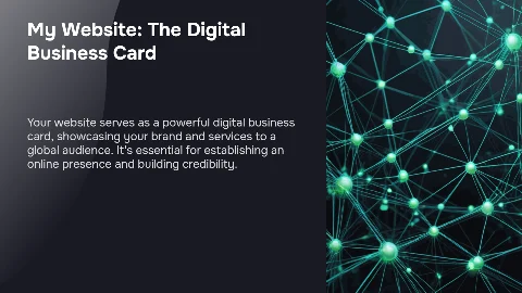 My website is a business card