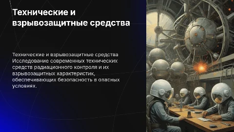 Технические средства радиационного контроля и взрывозащита