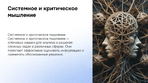 Системное и критическое мышление как универсальная компетенция