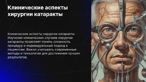 клинические случаи хирургии катаракты