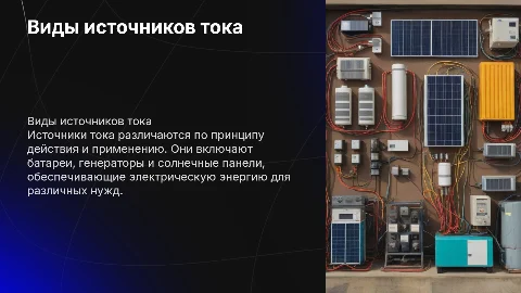 виды источников тока