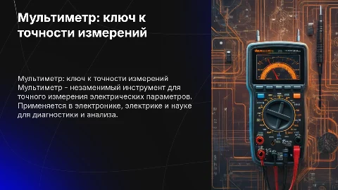 Мультиметр универсальное средство измерения