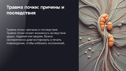 Травма почки