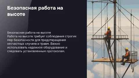 Работа на высоте