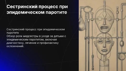 Сестринский процесс при эпидемическом паротите у детей