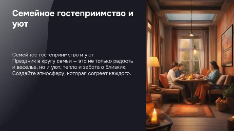 гостеприимство. семейный праздник с домашним теплом