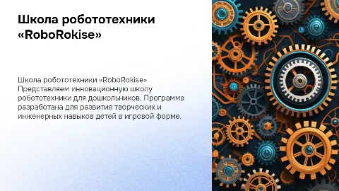 Школа робототехники для дошкольников «RoboRokise»