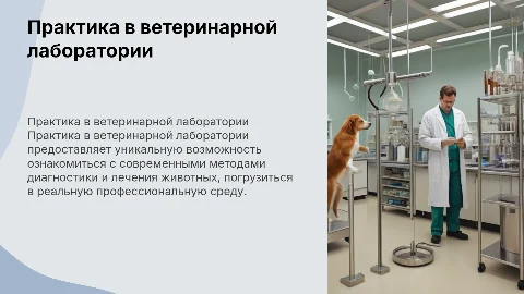 практика в ветеринарной лаборатории