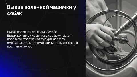 вывих коленной чашечки у собак, хирургическое лечение