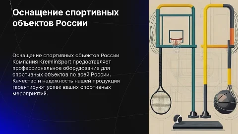 Профессиональное оснащение спортивных объектов в России