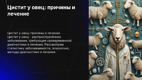 Цистит у овец: статистика, этиология и лечение