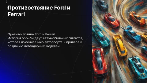 Противостояние Ford vs Ferrari