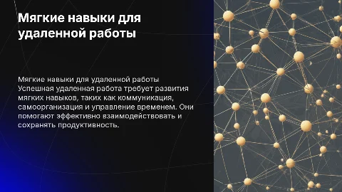 Раздел Мягкие Навыки. Я работаю удаленно