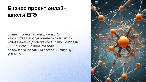 бизнес проект онлайн школы по подготовке егэ высший балл