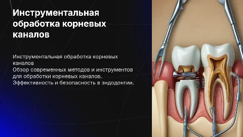 инструментальная обработка корневых каналов