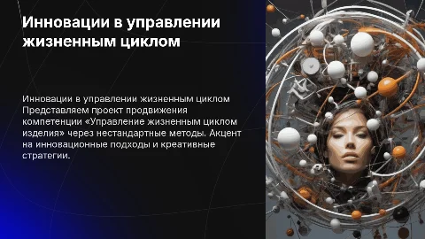 Инновационный проект продвижения управления жизненным циклом